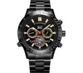 Reloj De Pulsera Mecánico Automático Tourbillon Con Cuerda Automática Para Hombre, Esfera Grande De 44 Mm Y Subesfera