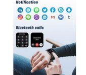 Reloj Inteligente Responder/hacer Llamadas Relojes Impermeables Ip68 - Negro