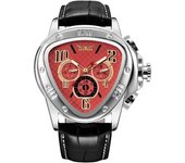 Reloj De Pulsera Mecánico Resistente Al Agua Con Esfera De Carreras Triangular Para Hombre, Movimiento Automático, Esqueleto, Esfera Dorada, Reloj De