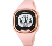 Reloj Digital Cuadrado Venaxin Con Alarma Multifuncional Y Correa De Pu Impermeable, Color Rosa