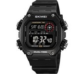 Reloj Digital Cuadrado Para Hombre, Resistente Al Agua, Con Alarma Led Y Fecha, Color Azul Y Negro