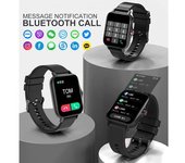 Reloj Inteligente 1.7"hd Pantalla Táctil Completa Rastreador De Ejercicios-negro