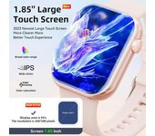 Reloj Inteligente (responder/hacer Llamada), Rastreador De Ejercicios De 1,85 Pulgadas, Negro