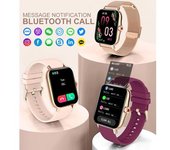 Reloj Inteligente 1.7 En Hd Pantalla Táctil Completa Rastreador De Ejercicios A Prueba De Agua-plata