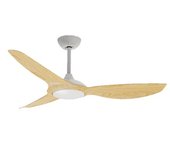 Ventilador De Techo De Tres Aspas Cefiro + 132 Cm Madera Clara