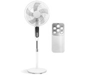 Ventilador De Pie Con Mando Silencioso 3 Velocidades Altura Regulable