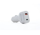 Cargador De Coche Green Tellur, 36w, 6a (pd18w + Qc3.0), Crema