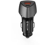 Cargador De Coche Fcc10 Tellur, 38w, 6a (pd20w + Qc3.0), Negro