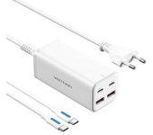 Cargador De Pared Vention Fbswg-eu/ 2xusb Tipo-c/ 2xusb/ 100w