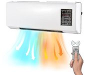 Calentador Y Aire Acondicionado Portátil Combinados, Calentador Eléctrico 2 En 1 De Escritorio Montado En La Pared, Aire Acondicionado Para El Hogar Y