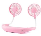 Mini Ventilador De Cuello Colgante, Ventilador De Refrigeración De Aire Recargable Portátil, Aire Acondicionado Ajustable Usb 360, Ventiladores