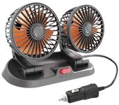 Ventilador De Refrigeración Genérico Para Coche, Silencioso, Potente, Doble Cabezal Para Carro, Rv, Salpicadero De Coche