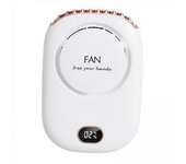 2xmini Ventilador De Cuello Ventilador De Refrigeración Personal Portátil Usb Recargable Blanco