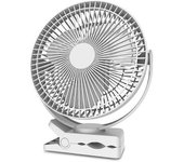 Ventilador De Escritorio De 10000mah, Ventiladores De Clip Portátiles Recargables, 4 Velocidades, Ventilador Eléctrico Silencioso Para Viajes Al Aire