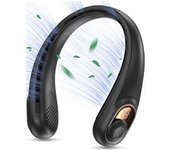 Ventilador De Cuello, Ventiladores De Cuello Portátiles Sin Aspas, Flujo De Aire Mejorado 360, Súper Silencioso, 3 Velocidades, Ventilador De Cuello