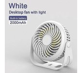 Ventiladores De Mano Con Motor Mini Ventilador De Escritorio Con Lámpara Batería Incorporada Ventilador Portátil Usb Recargable Equipo De Camping