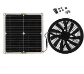 Ventilador Con Panel Solar De 10 Pulgadas De Diámetro, Ventilador De 100 W Para Invernaderos De Yates Rv Y Baños
