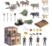 Granja Con Agricultores Y Amas De Bricolaje
