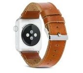Dbramante1928 Aw42dssi0885 Real De Piel Reloj De Pulsera Para Apple Watch (42/44 Mm) Color Marrón Oscuro/plata