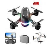 H28 Mini Dron Con Luz Led En Color Y Doble Cámara 720p 3 Duración De La Batería: 8 Szsmart