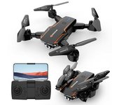4k Dual Camera Control Remoto Drone Duración De La Batería: 25 Min Negro