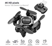 Mini Drone Plegable Portátil Avión De Altitud Fija Con Cámara 4k 3 Baterías Duraci Szsmart