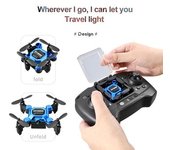 Mini Drone Szsmart Plegable (1 Batería - Autonomía: 10 Min - Azul)