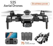 S2s Mini Drone Doble Cámara 4k Quadcopter Plegable Sin Escobillas 3 Batería Duraci Szsmart