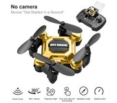 Mini Drone Szsmart Plegable (2 Batería - Autonomía: 10 Min - Oro)