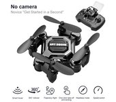 Mini Drone Szsmart Plegable (1 Batería - Autonomía: 10 Min - Negro)