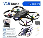 Mini Dron V16 Con Luz En Color 4k Duración De La Batería: 12 Minutos 4 Baterías Bl Szsmart