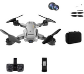 Szsmart Q6 Drone Con Doble Cámara 4k Hd (1 Batería - Autonomía: 15 Min - Gris)