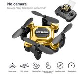 Mini Drone Szsmart Plegable (3 Batería - Autonomía: 10 Min - Oro)