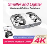 Szsmart Rc Drone (4k - Alcance: 8 Min - Blanco)