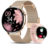 Smartwatch Con Bluetooth Función De Llamada 1 32-pulgadas De Pantalla Táctil Completa Szsmart Hk85 Rose Gold