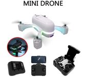 Szsmart H28 Mini Dron Con Luz Led En Color Y Doble Cámara 720p (2 Pilas - Duración De La B