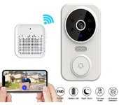 1 Juego, (batería Integrada) Timbre De Vídeo Inteligente, Cámara De Vídeo De Intercomunicación Inalámbrica Para Hogar Inteligente Con Timbre,
