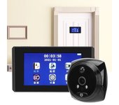 Visor De Puerta Digital Visión Nocturna Detección De Movimiento Cámara De Vídeo Timbre Electrónico Con Pantalla Interior De 4,5 Pulgadas