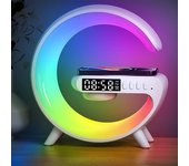 1.a Lámpara De Mesa Inteligente, Teléfono Móvil, Carga Inalámbrica, Altavoz Inalámbrico, Despertador, Luz Nocturna Para Dormitorio, Máquina De Sonido