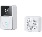 Timbre Con Vídeo Con Reloj Interior Timbre De Seguridad Inalámbrico Vigilancia Del Hogar Video Timbre Cámara Macaron,x3