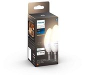 Philips Hue White - Bombillas Led Inteligentes E14 - Compatible Con Bluetooth - Pack De 2