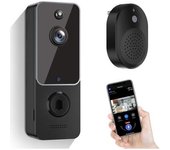Timbre Inalámbrico Con Cámara, Vídeo Hd, Audio Bidireccional, Detección De Movimiento Pir, Visión Nocturna Por Infrarrojos, Wifi 2,4g, Almacenamiento