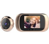 Timbre Inteligente Con Forma De Ojo De Gato, Timbre Con Cámara Inalámbrica, Pantalla Lcd Tft De 2,8 Pulgadas, Visión Nocturna Por Infrarrojos, Función