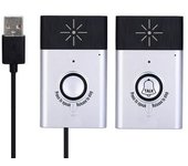 (paquete De 2) Intercomunicador De Voz Inalámbrico Portátil, Timbre Interior, Hogar