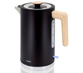 Nordic Hervidor Agua Eléctrico 1,7l Inalámbrico Ebullición Rápida, Libre De Bpa, Base De 360° Negro 2200w Briebe Kt1165blk