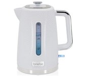 Elegance Hervidor Agua Eléctrico 1,7l Inalámbrico Ebullición Rápida, Libre De Bpa, Base De 360° Blanco 2200w Briebe Kt1168wht
