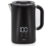 I-black Hervidor Agua Eléctrico 1,7lregulador De Temperatura Digital 45°c A 100°c, Libre De Bpa, Base De 360° Negro 1500w Briebe Kt1175blk