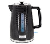 Elegance Hervidor Agua Eléctrico 1,7l Inalámbrico Ebullición Rápida, Libre De Bpa, Base De 360° Negro 2200w Briebe Kt1168blk