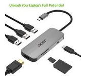 Acer Hp.dscab.008 Base Para Portátil Y Replicador De Puertos Alámbrico Usb 3.2 Gen 2 (3.1 Gen 2) Type-c Plata