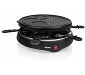 Plancha Raclette 6 Personas Negra 800 W 29 Cm Tristar